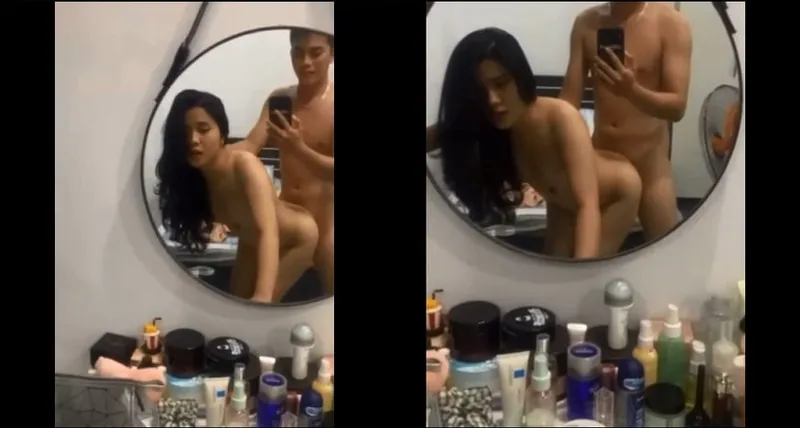 Xxx nữ học sinh xinh như hoa trước gương