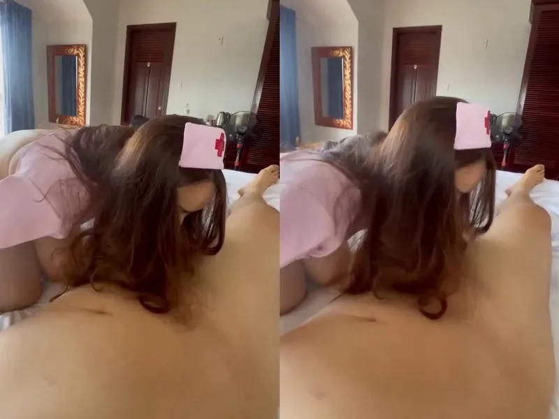 Chịch em ngành cosplay nhân viên bênh viện trong nhà trọ || p1